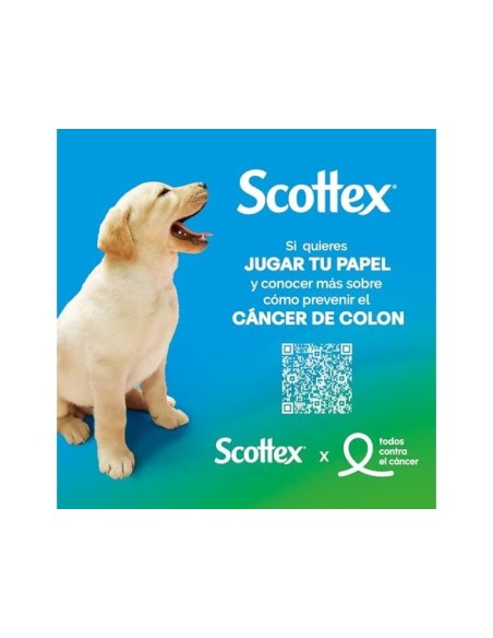 PAPEL HIGIENICO SCOTTEX MEGARROLLO DOBLE LARGO PACK DE 6+3 ROLLOS