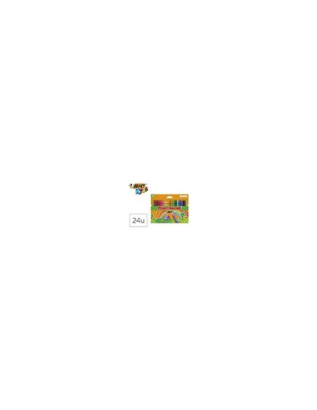LAPICES CERA PLASTIDECOR CAJA 24 COL.