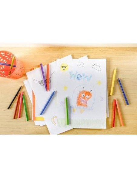 LAPICES CERA PLASTIDECOR CAJA 24 COL.
