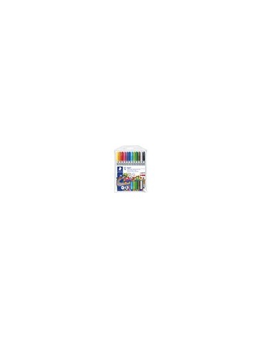 ROTULADOR STAEDTLER NORIS CLUB DOBLE PUNTA CAJA 12 COL.SURT.