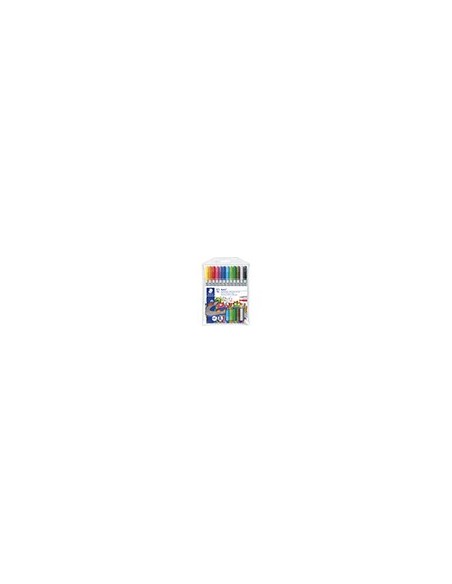 ROTULADOR STAEDTLER NORIS CLUB DOBLE PUNTA CAJA 12 COL.SURT.