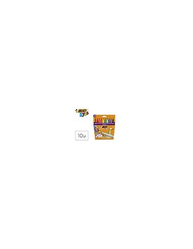 ROTULADOR BIC KIDS 10 COLORES PUNTA PINCEL TINTA BASE AGUA 828964