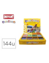 TEMPERA SOLIDA BARRA INSTANT CAJA 144 UDS.12 COL.SURT.10901