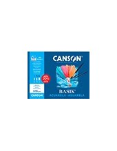 PAPEL ACUARELA BASIK CANSON DIN A4 370 GR PACK 6 H.24 X 32 CM 2