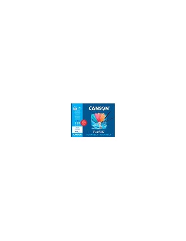 PAPEL ACUARELA BASIK CANSON DIN A4 370 GR PACK 6 H.24 X 32 CM