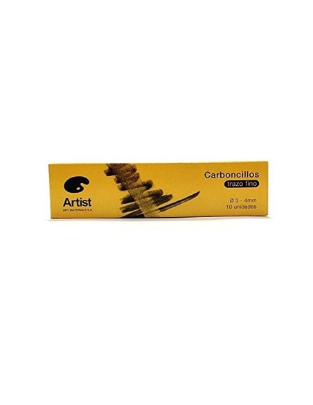 CARBONCILLO ARTIST FINOS 3-4 MM CAJA 10 BARRAS