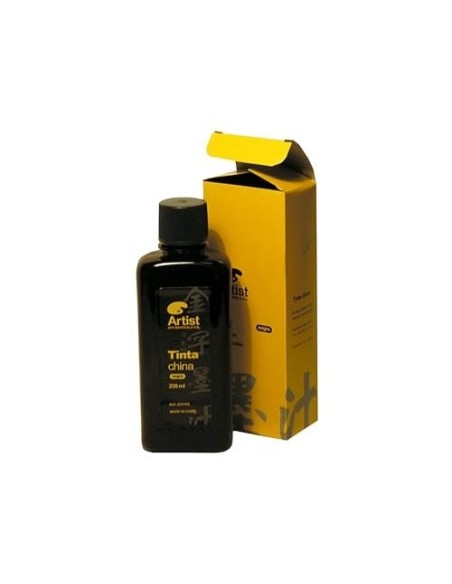 TINTA CHINA ARTIST NEGRA FRASCO 200 ML