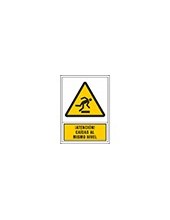 PICTO SEÑAL ADVERTENCIA ATENCION CAIDASMISMO NIVEL PVC 245X345 MM 2