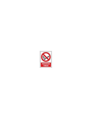 PICTOGRAMA SYSSA SEÑAL PROHIBICION PROHIBIDO FUMAR EN PVC 245X345 MM