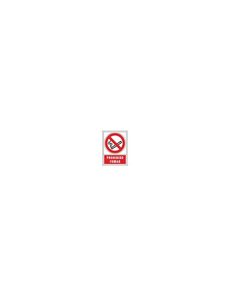 PICTOGRAMA SYSSA SEÑAL PROHIBICION PROHIBIDO FUMAR EN PVC 245X345 MM