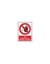 PICTO SEÑAL ACCESIBLE SOLO PERSONAL AUTO.PVC 245X345 MM 2