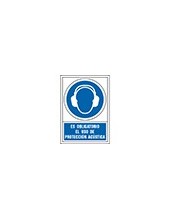 PICTO SEÑAL OBLIGATORIO USO PROTECCION ACUSTICA PVC 245X345 MM 2