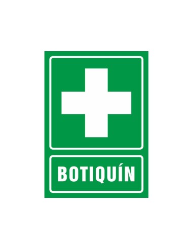 PICTOGRAMA SYSSA SEÑAL DE BOTIQUIN EN PVC 210X297 MM