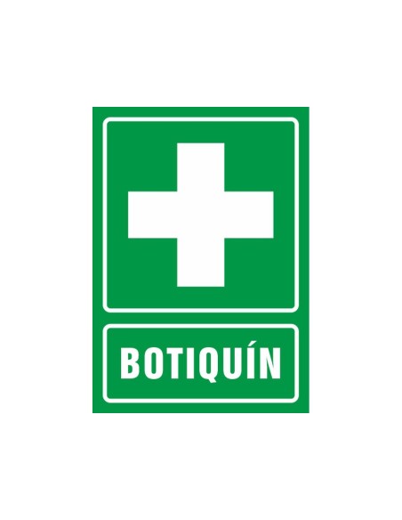 PICTOGRAMA SYSSA SEÑAL DE BOTIQUIN EN PVC 210X297 MM