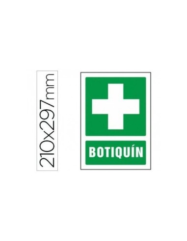 PICTOGRAMA SYSSA SEÑAL DE BOTIQUIN EN PVC 210X297 MM