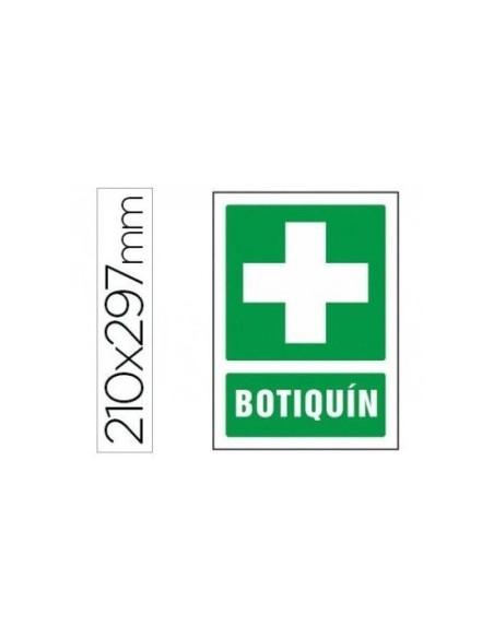 PICTOGRAMA SYSSA SEÑAL DE BOTIQUIN EN PVC 210X297 MM