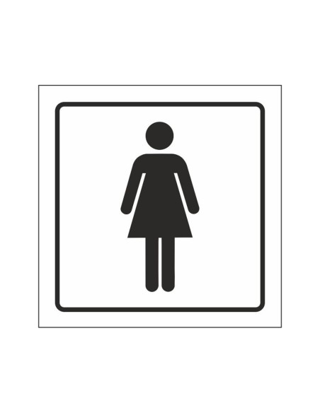 PICTOGRAMA SYSSA SEÑAL DE ASEOS SEÈORAS EN PVC 105X105 MM
