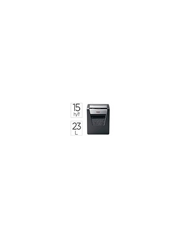 DESTRUCTORA REXEL MOMENTUM X415 CAP. 15 H.DESTRUYE GRAPAS,CLIPS 23 L