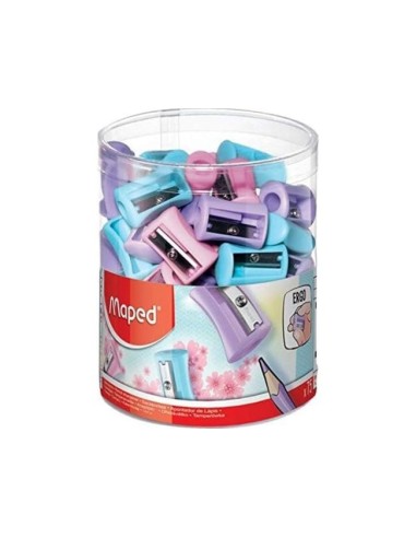 SACAPUNTAS PLAST.MAPED VIVO 1 USO PASTEL