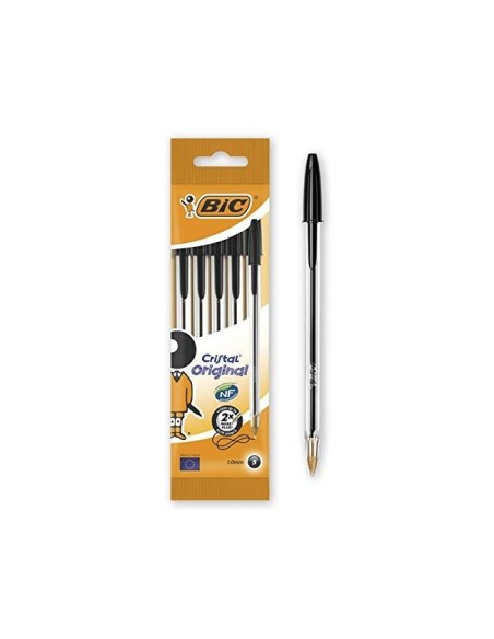 BOLIGRAFO BIC CRISTAL MEDIUM NG.BOLSA 5 UD.