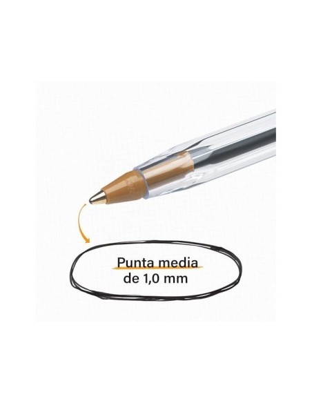 BOLIGRAFO BIC CRISTAL MEDIUM NG.BOLSA 5 UD.