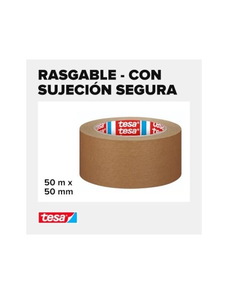 CINTA ADH. TESA ECO PAPEL KRAFT 50MT.X 50MM EMBALAJE