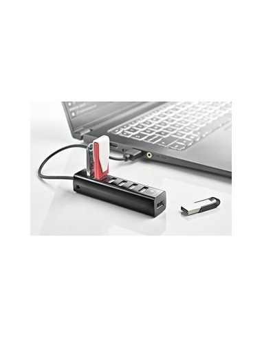 HUB NGS TINY 7 PUERTOS ADAPTADOR CORRIENTE USB 2.0