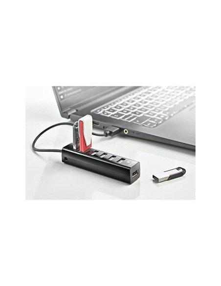 HUB NGS TINY 7 PUERTOS ADAPTADOR CORRIENTE USB 2.0