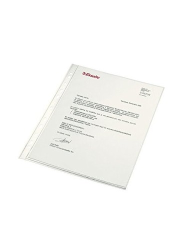 FUNDA MULTITALADRO ESSELTE A4 PP. CRISTAL 120 MC CAJA 100 UD.