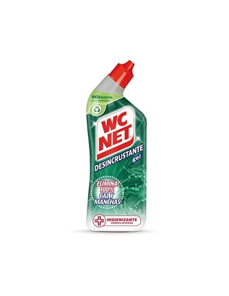LIMPIADOR INODOROS WC NET GEL ENERGY DESINCRUSTANTE BOTELLA 800 ML