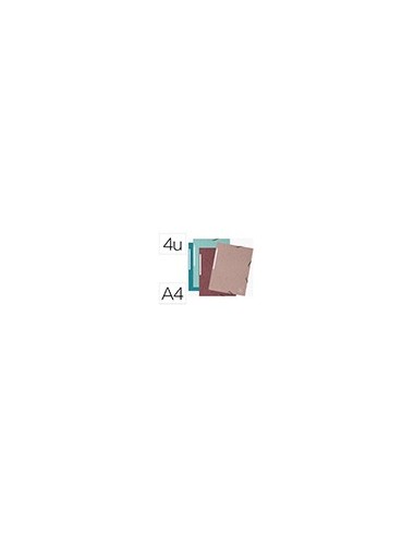 CARPETA EXACOMPTA SKANDI GOMAS CARTON 3 SOLAPAS A4 LOTE 4 UD.SURT.
