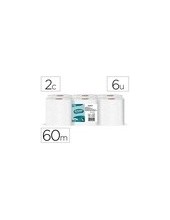 PAPEL SECAMANOS AMOOS INDUST 2 CAPAS 32G/M2 CEL BLANCO 60 MT 6UD 2