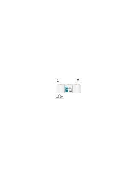 PAPEL SECAMANOS AMOOS INDUST 2 CAPAS 32G/M2 CEL BLANCO 60 MT 6UD