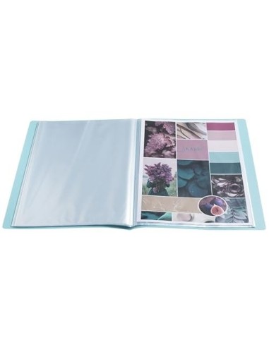 CARPETA ESCAPARATE EXACOMPTA SKANDI A4 30 FUNDAS RECICLADAS SURT.
