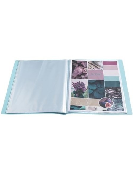 CARPETA ESCAPARATE EXACOMPTA SKANDI A4 30 FUNDAS RECICLADAS SURT.