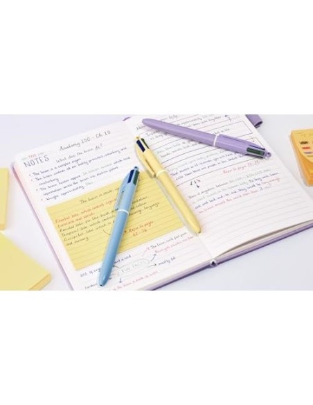 BOLIGRAFO BIC 4 PASTEL 1MM CAJA 12 UD.SURT.