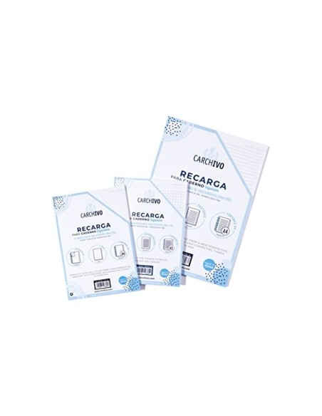 RECAMBIO CUADERNO CARCHIVO INGENIOX A4 50H. CUADRICULA