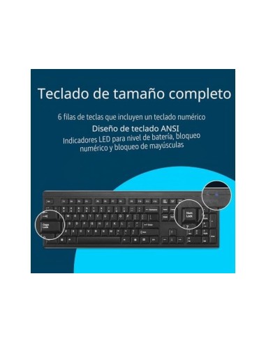 TECLADO KB150 EQ INALAMBRICO NG.