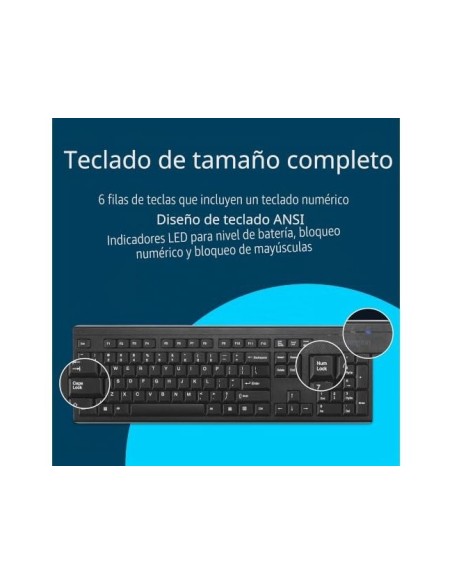 TECLADO KB150 EQ INALAMBRICO NG.