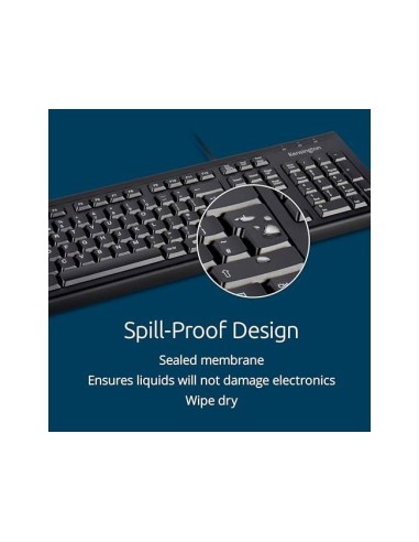 TECLADO KENSINGTON KB100 EQ CABLE 2400 DPI USB-A NG.