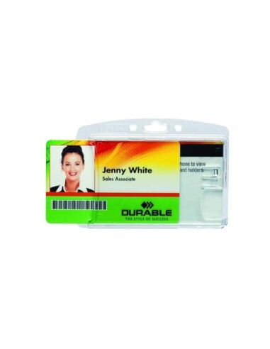 IDENTIFICADOR DURABLE POLIESTI RIGIDO 2 TARJETAS VERTICAL/HOR.54X87MM