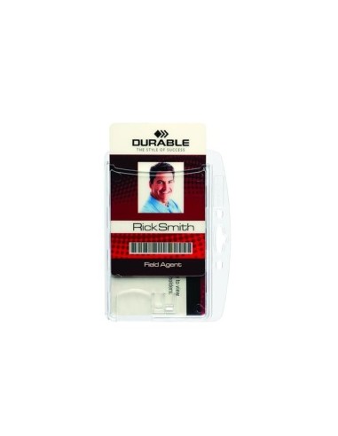 IDENTIFICADOR DURABLE POLIESTI RIGIDO 2 TARJETAS VERTICAL/HOR.54X87MM