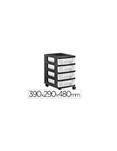 CAJONERA ARCHIVO 2000 4 CAJ.TPTE.CARCASA NG. 6LT.RUEDAS 390X290X480MM 2