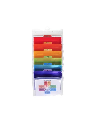 CLASIFICADOR PARED EXACOMPTA PP. CRISTAL 6 COMPARTIMENTOS