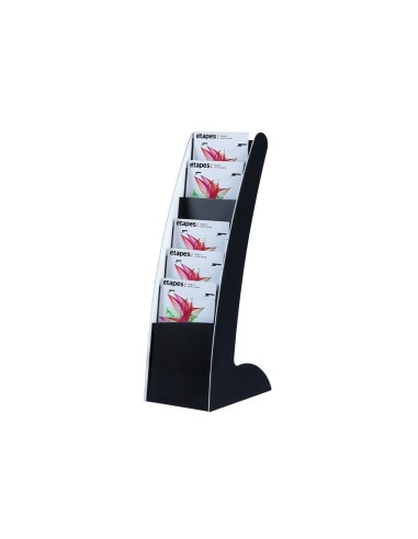 EXPOSITOR PAPERFLOW COURBO SLIM SUELO MOVIL DOBLE CARA 6 CASILLAS NG.