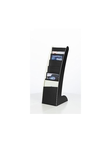 EXPOSITOR PAPERFLOW COURBO SLIM SUELO MOVIL DOBLE CARA 6 CASILLAS NG.