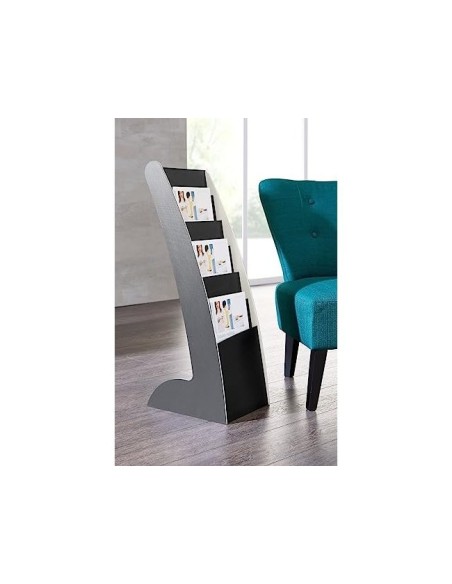 EXPOSITOR PAPERFLOW COURBO SLIM SUELO MOVIL DOBLE CARA 6 CASILLAS NG.
