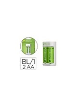 CARGADOR PILAR RECARGABLES GP AA/AAA INCLUYE 2 PILAS AA 2100 MAH 2