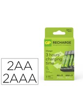 CARGADOR PILAS RECARGABLES GP USB AA /AAA+2X AA 2100 MAH+2X AAA