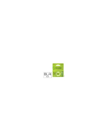 PILA GP RECARGABLE AA 1300 MAH 4 UD.